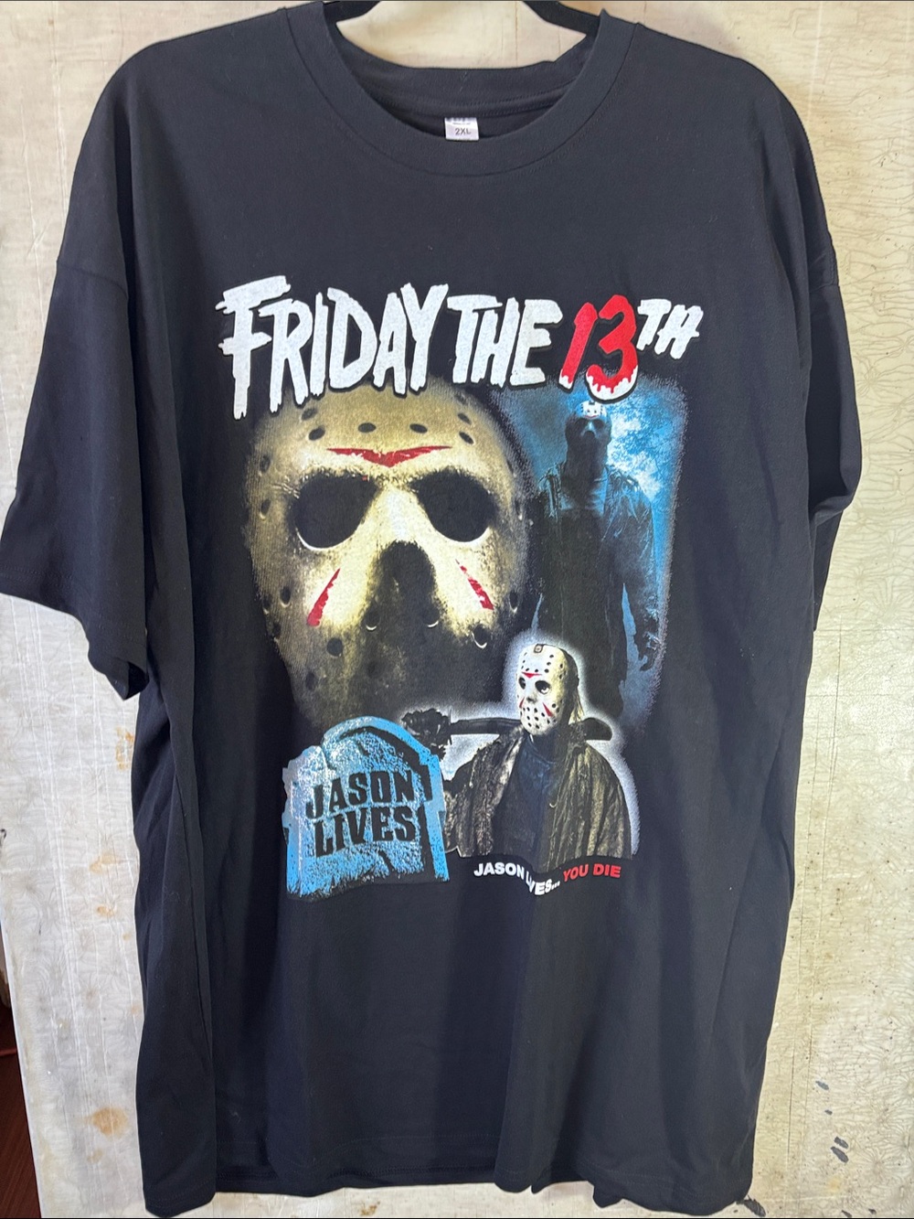 Friday the 13th Jason Lives Graphic Tee - Black